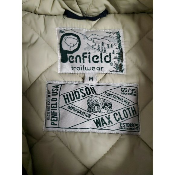 Penfield Trailwear Hooded Hudson Wax Cloth Size Medium Navy Blue - Picture 5 of 12